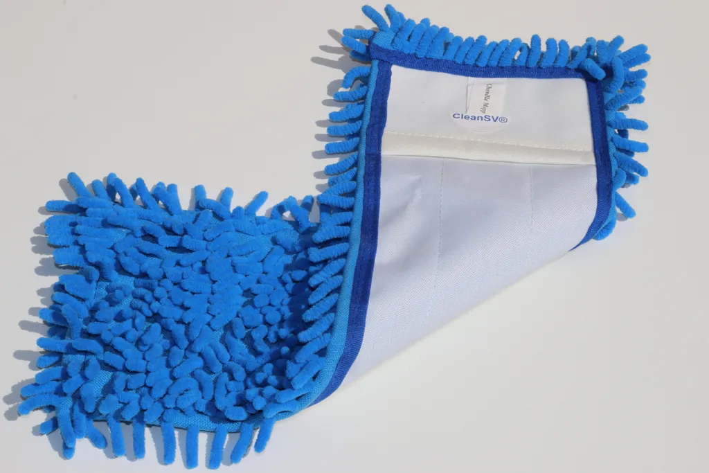 CleanSV Mikrofasermop Chenille Mop 50 cm, blau